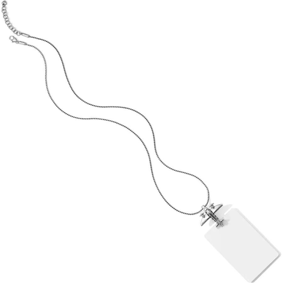 Aviator Badge Clip Necklace - Image 3
