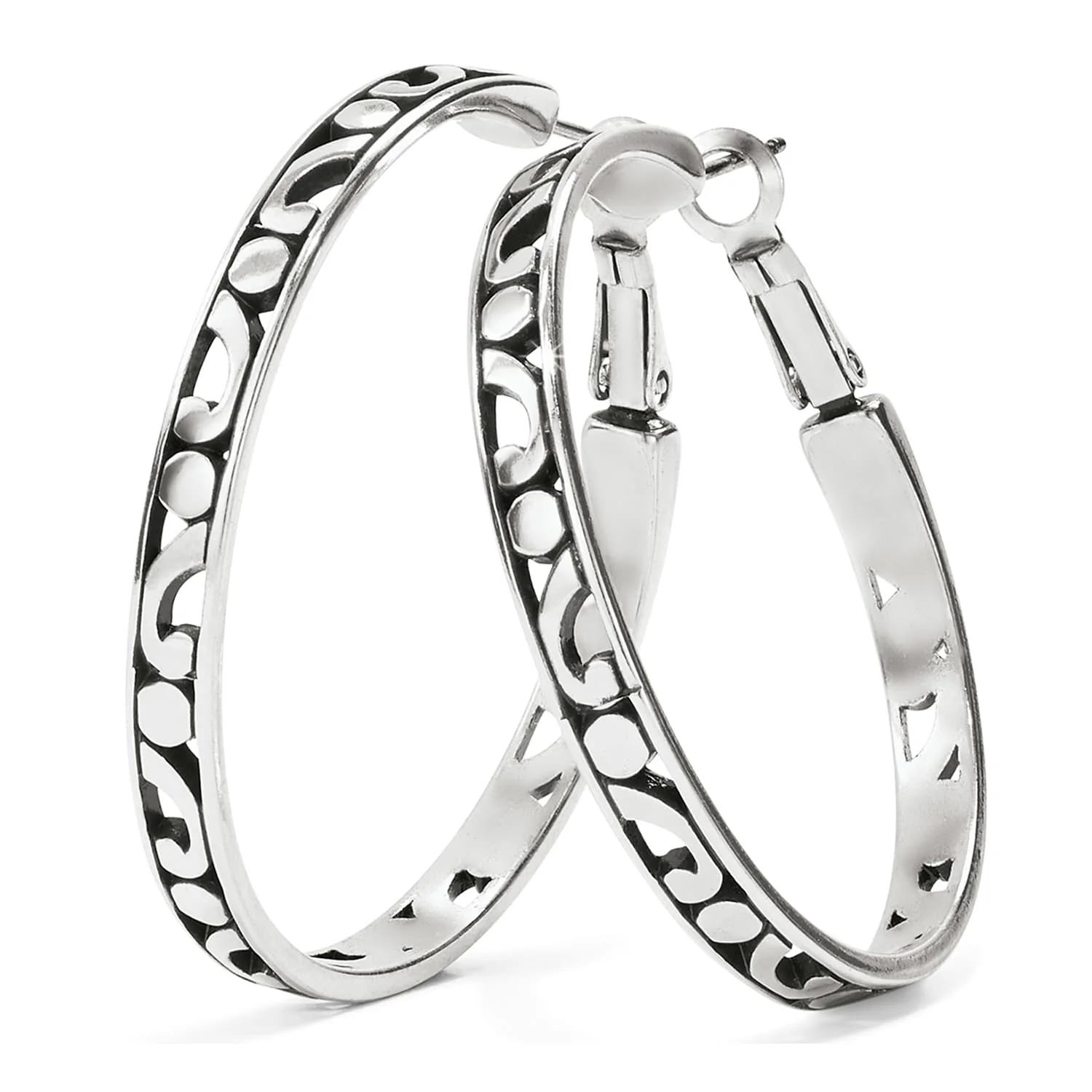 Contempo Large Hoop Earrings - Image 4