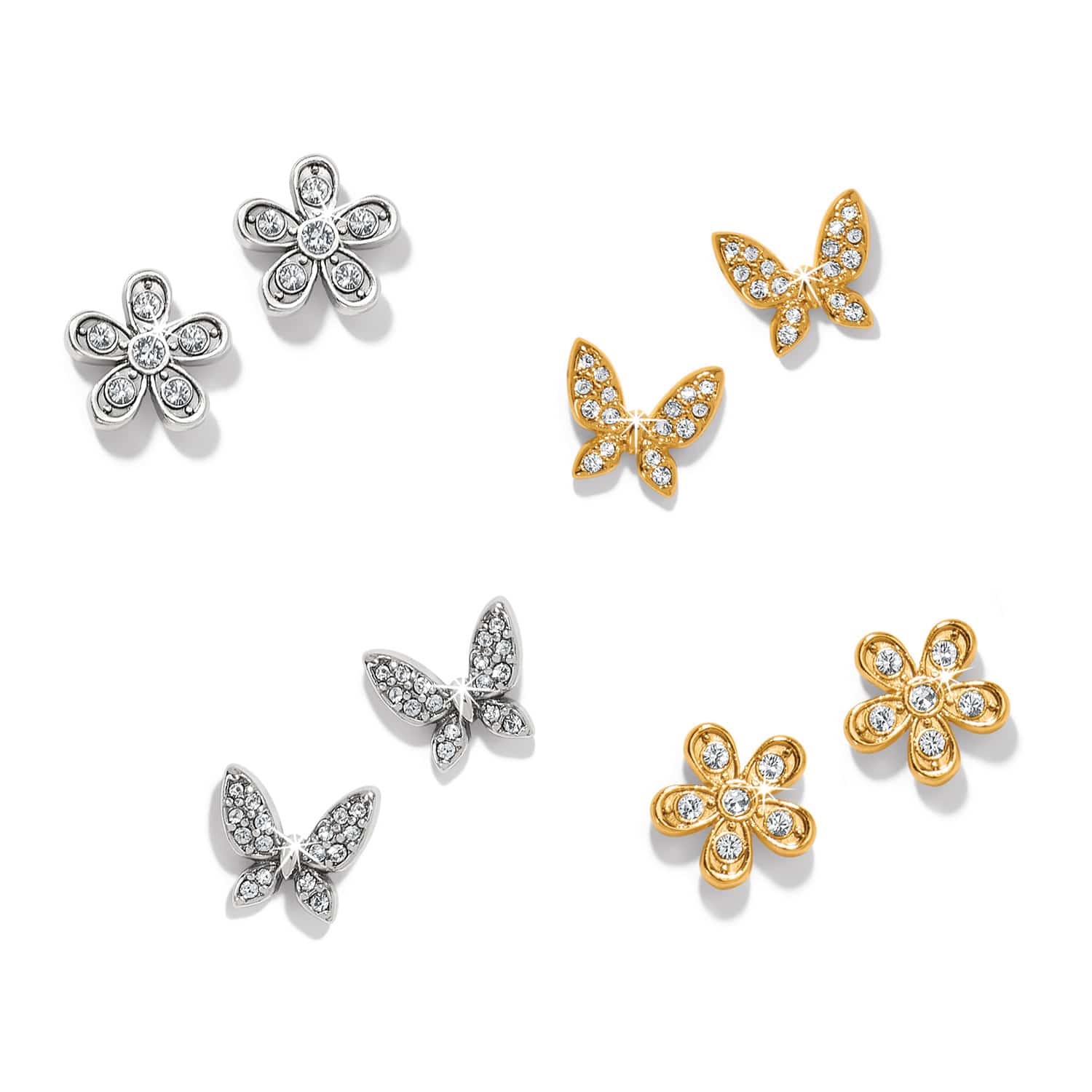 Enchanting Flower Post Earrings - Image 2