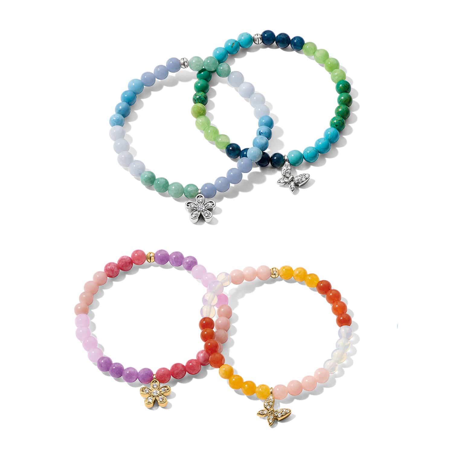 Enchanting Flower Stretch Bracelet - Image 6