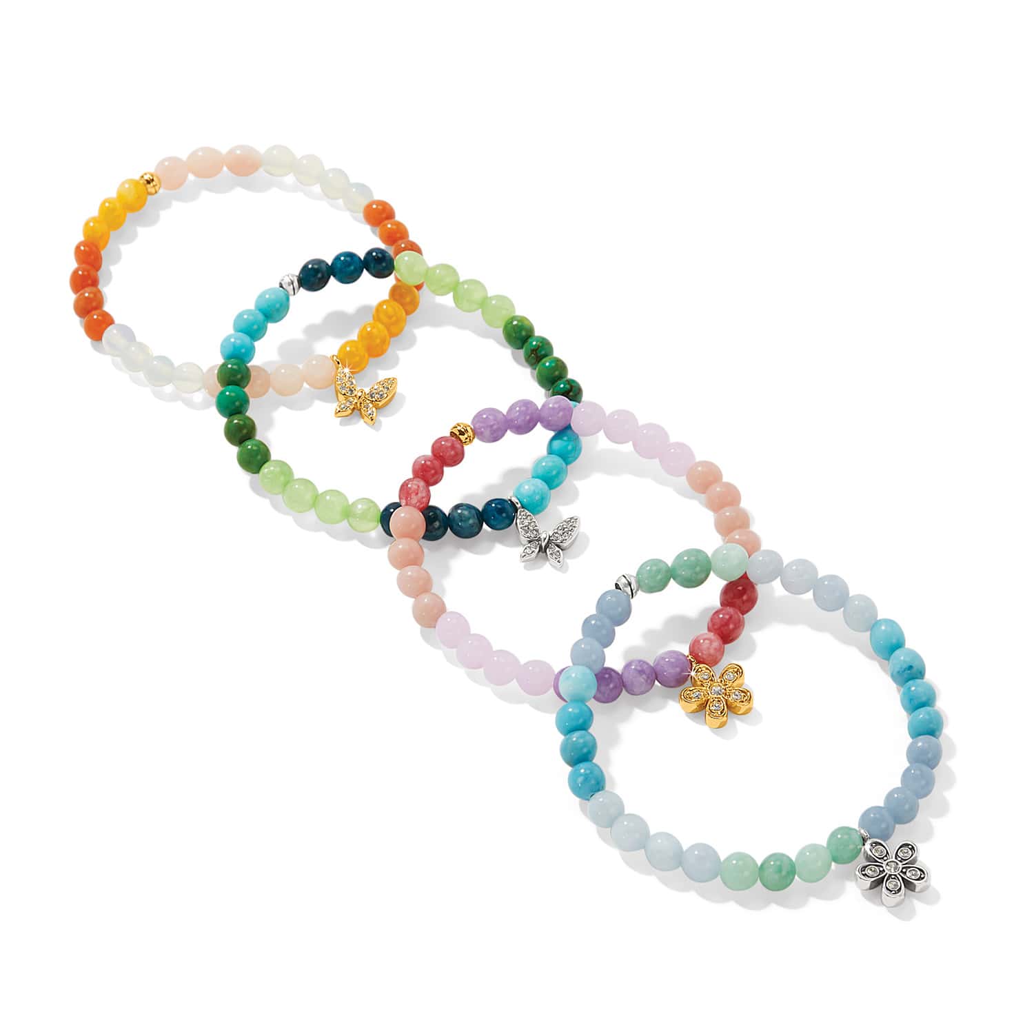 Enchanting Flower Stretch Bracelet - Image 8