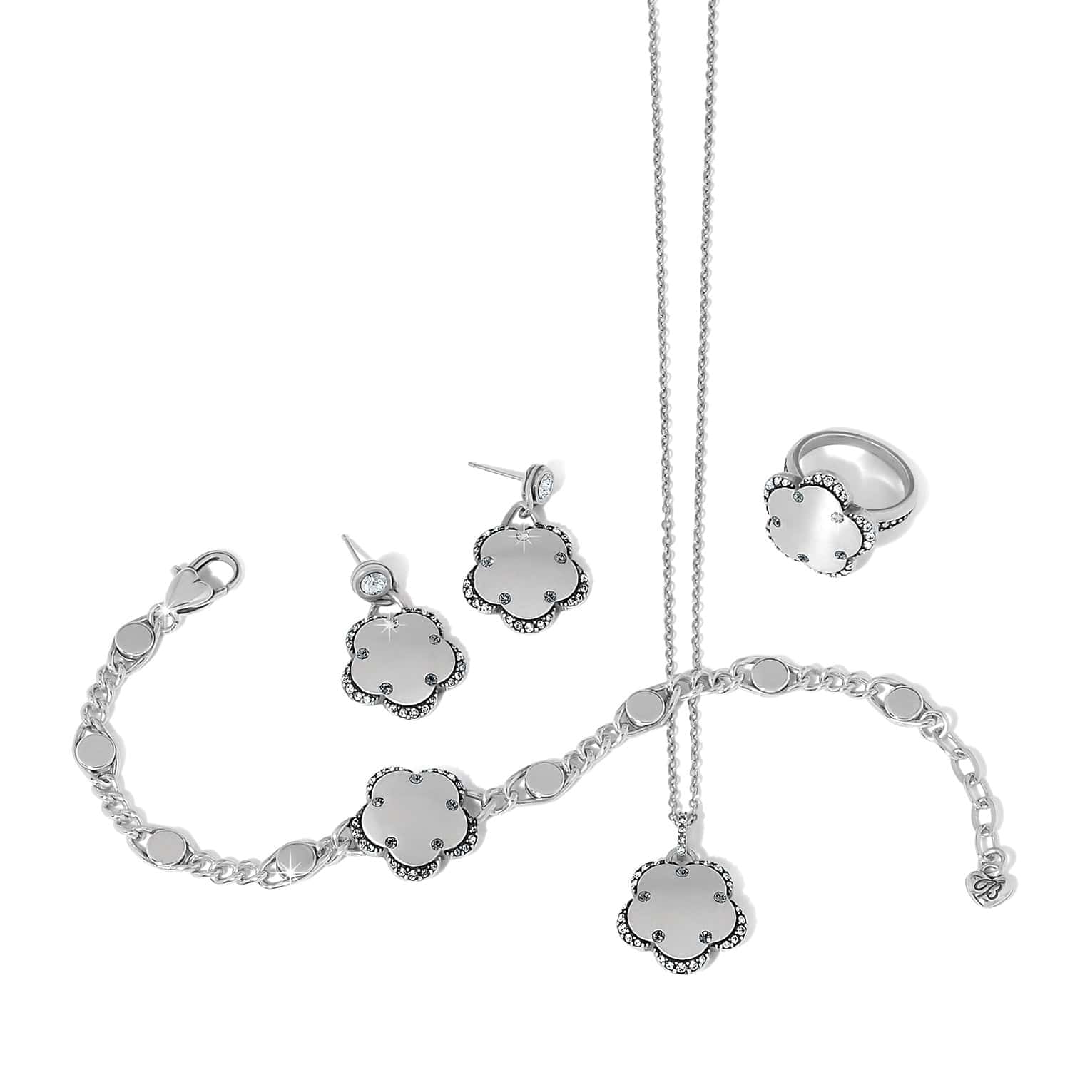 Gaia Flower Post Drop Earrings - Image 3