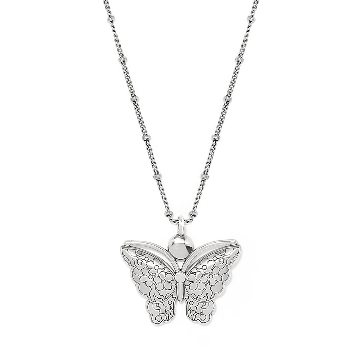 Kyoto In Bloom Indigo Petite Butterfly Necklace - Image 2
