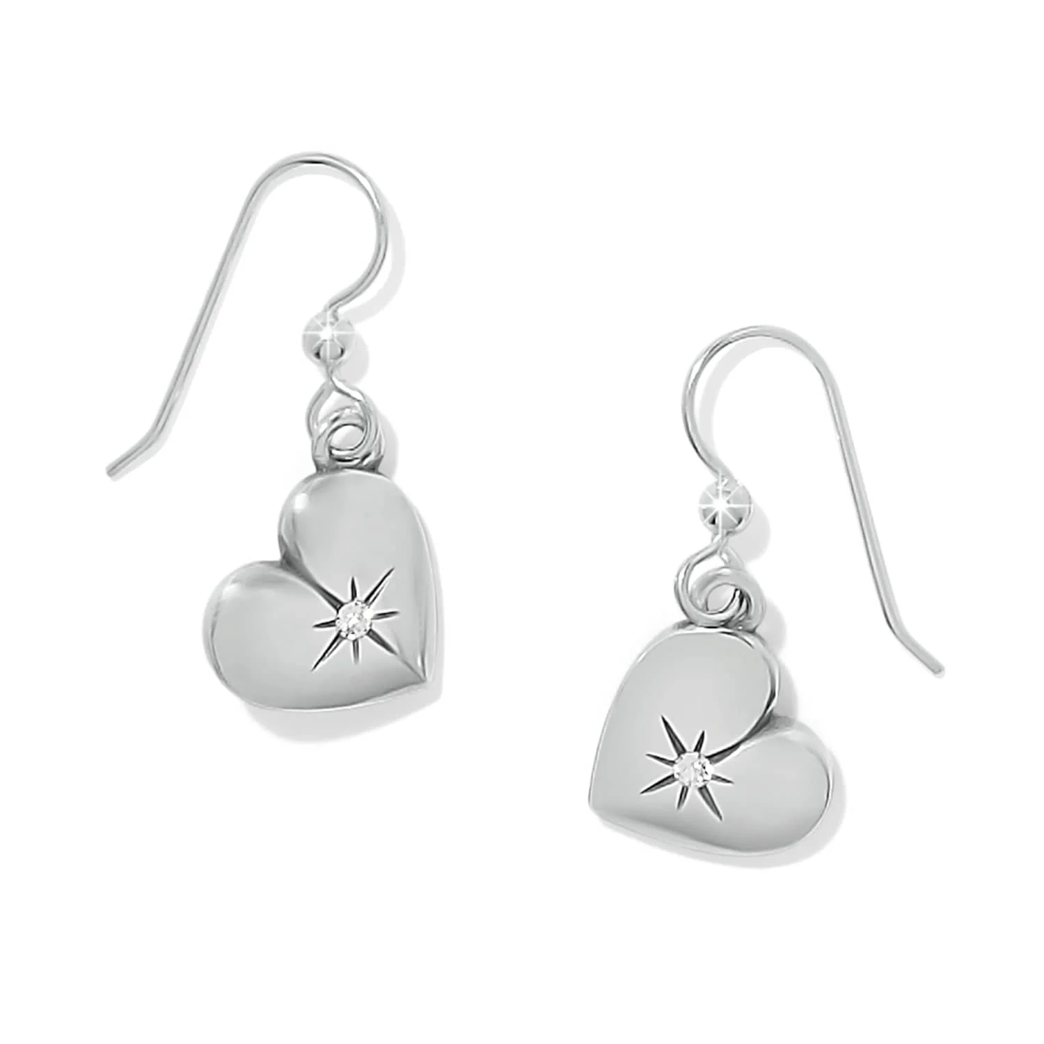 One Heart Love French Wire Earrings