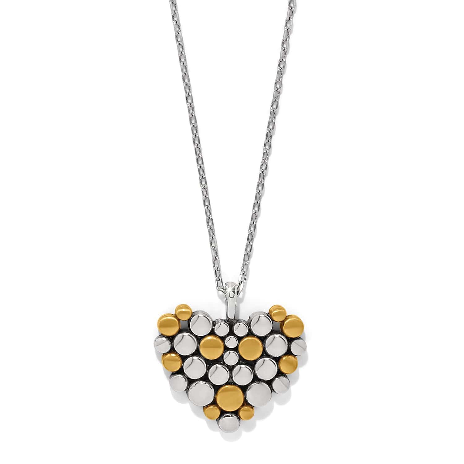 Pebble Edge Heart Necklace