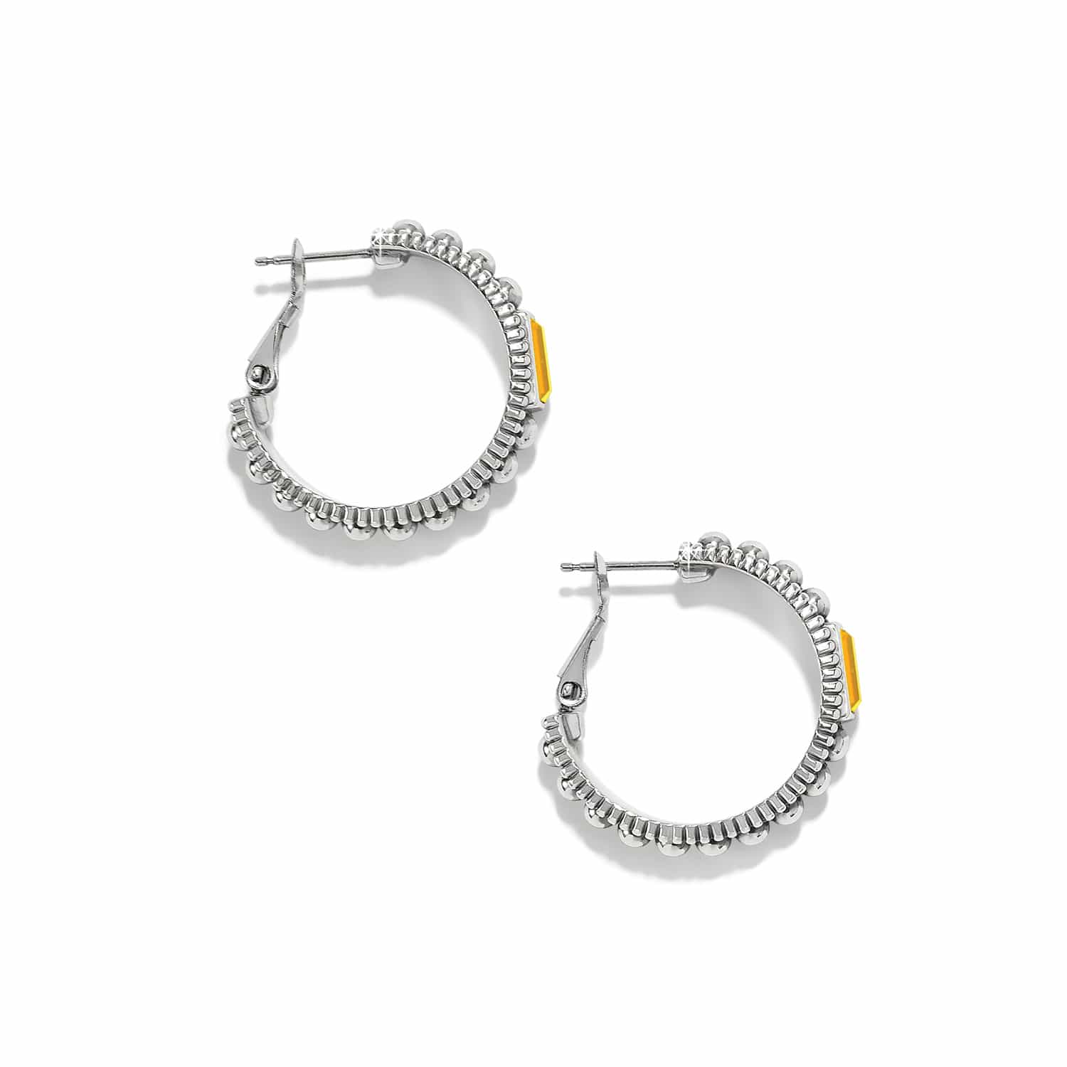 Pretty Tough Gem Hoop Earrings - Image 6