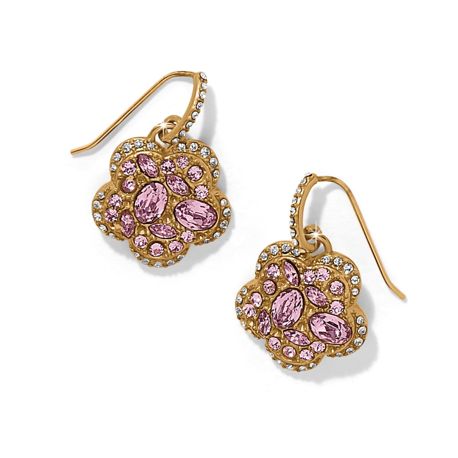 Trust Your Journey Golden Flower Earrings